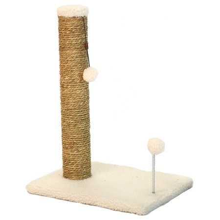 Cat Craft 18  Sea Grass Scratching Post (Beige Fleece 12x16 Base)