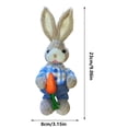 thumbnail image 1 of Wozhuo Miniature Handmade Grass Rabbit 23cm Handcrafted Natural Decor, 1 of 6