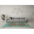thumbnail image 3 of Ahgly Company Indoor Rectangle Persian Light Blue Traditional Area Rugs, 2' x 4', 3 of 4