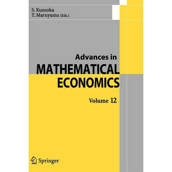 Advances in Mathematical Economics Advances in Mathematical Economics Volume12, Book 12, (Paperback)