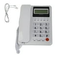thumbnail image 2 of Desktop Wired Phone, Calculator Function LCD Display Ringtone Selectable Hotel Wired Phone  for Home Black,White, 2 of 7