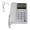 White, variant on M Buder KXT8001CID Desktop Wired Corded Phone for Home Office Hotel, Fixed Telephone with LCD Display, Caller ID, Redial Flash Function, FSK DTMF Dual System Compatible, Battery-Free Design, Black