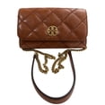 thumbnail image 2 of Tory Burch Women's Willa Glazed Chain Wallet (Dark Whiskey), 2 of 5