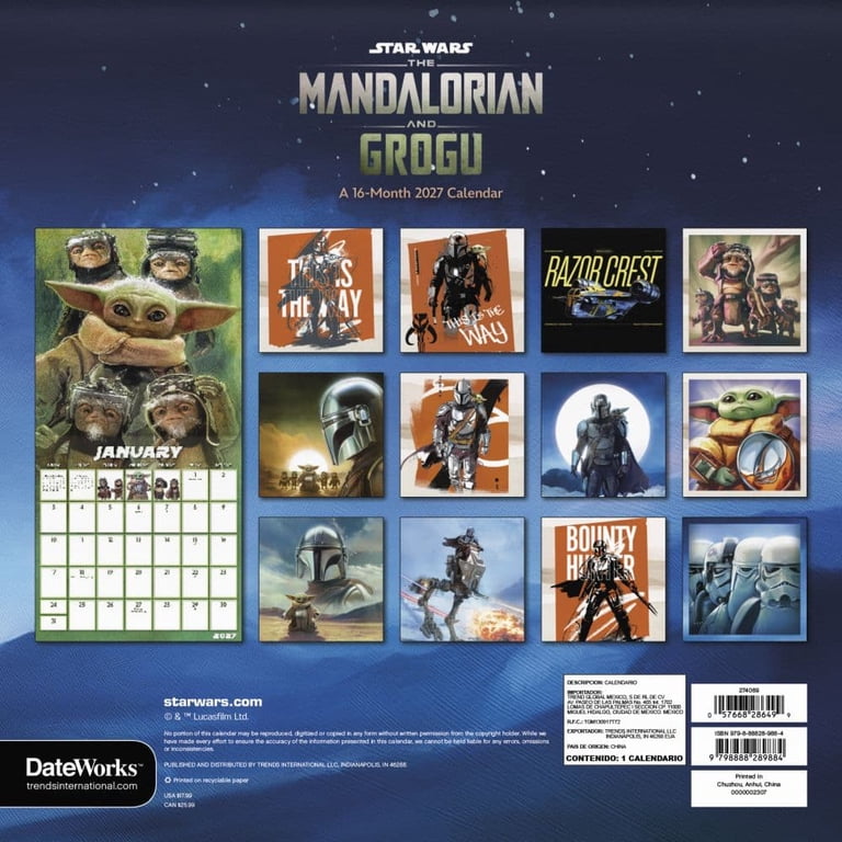 27wall Star Wars the Mandalorian and Grogu, (Paperback) - Walmart.com