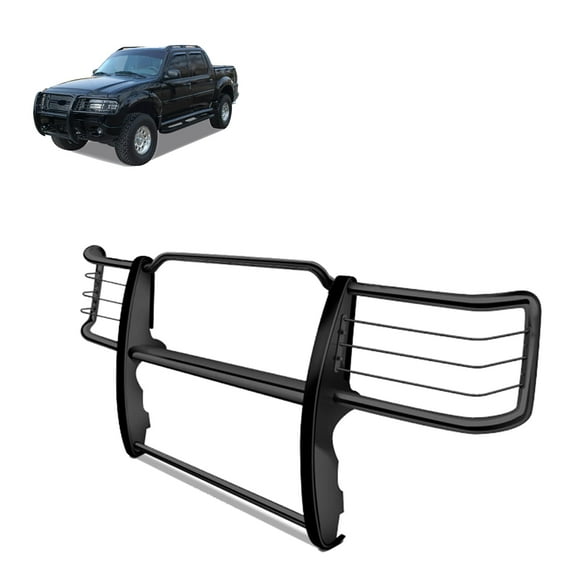 Black Horse Grille brush Bumper Guard Modular Black Compatible with 1995-2001 Ford Explorer|1997-2001 Mercury Mountaineer-17F80218MA