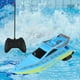 thumbnail image 4 of Lancha rápida RC Hugo azul juguetes de agua impermeables para adultos, 4 of 10