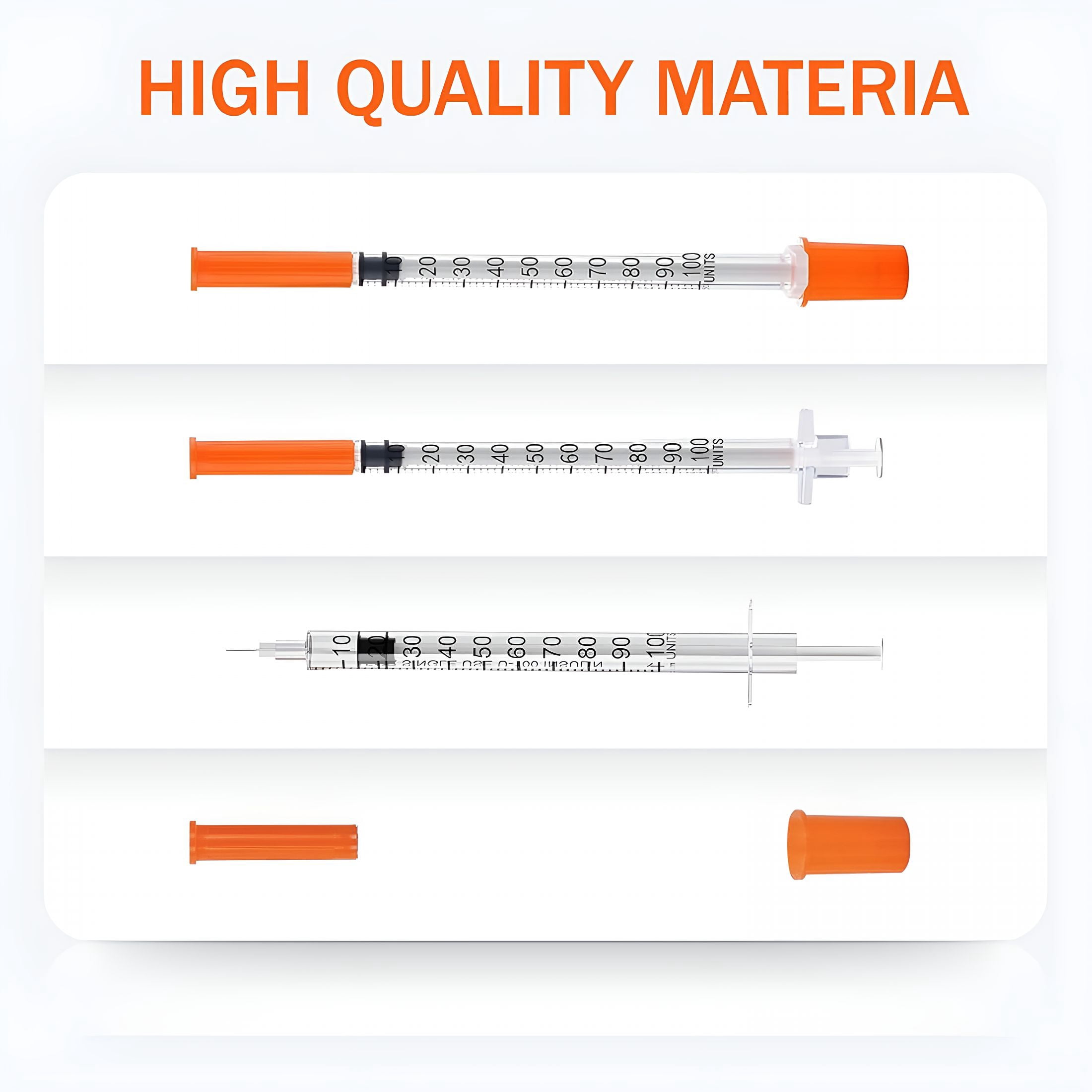 XIRQI 30Pack 1Cc Syringes with 29G 1/2"(13Mm) Needle,Laboratory Supplies,Individually Packaged (1Cc 29G 1/2"-30Pack)