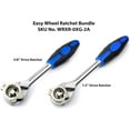 thumbnail image 6 of Ascend Tools Easy Wheel Ratchet Pair, 1/2 inch & 3/8 inch Drive, 72 Tooth Ratchet, Quick Release Head, 6 of 8
