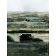 thumbnail image 3 of Barnes, Victoria 12x14 Black Modern Framed Museum Art Print Titled - Distant Ribbons II, 3 of 5