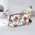 thumbnail image 6 of Uemuo Lilies Flowers Pattern Portable Toiletry Bags with Handle, Waterproof travel Make up Bags for Women, Large Capacity Travel Cosmetic Bags, 6 of 9