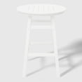thumbnail image 3 of WestinTrends Malibu 5-Piece HDPE Outdoor Patio Dining Bar Bistro Table Set with Bar Stools, White, 3 of 10
