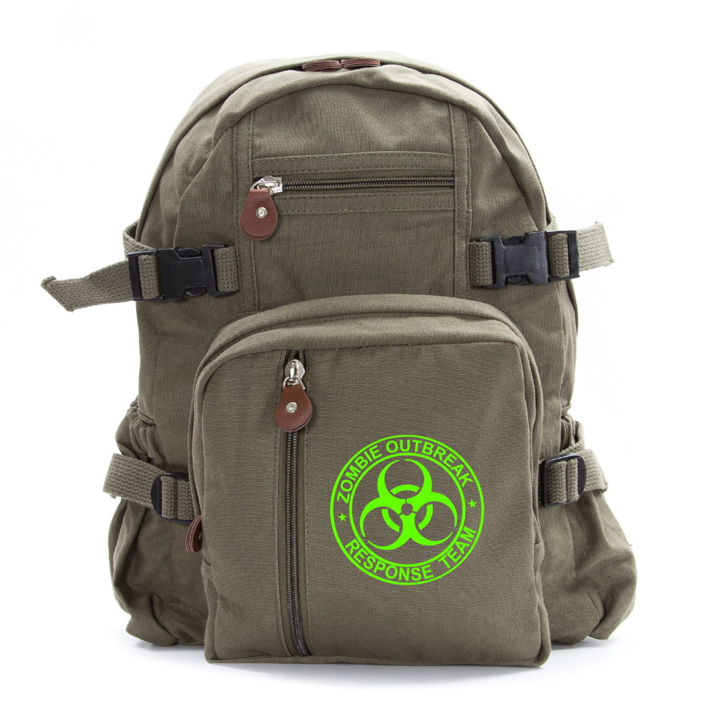 Zombie Outbreak Response Team Black Shoulder Bag Book Tote Apocalypse Bookbag