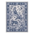 thumbnail image 3 of GENIMO 8'x10' Area Rug for Living Room, Large Machine Washable Non Slip Low Pile Rug for Bedroom Dining Room, Abstract Animal Print, China Blue, 3 of 5