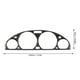 thumbnail image 4 of Central Control Trim Center Control Cover Instrument Panel Frame Dashboard Sticker Car Interior Decoration Carbon Fiber Center Console Instrument Panel Cover Trim Fits For BMW E46 ANGGREK Otros, 4 of 8