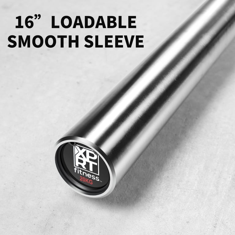 XPRT Fitness 20 KG Chrome Barbell 86 In. Bar -2 In. Olympic Plates