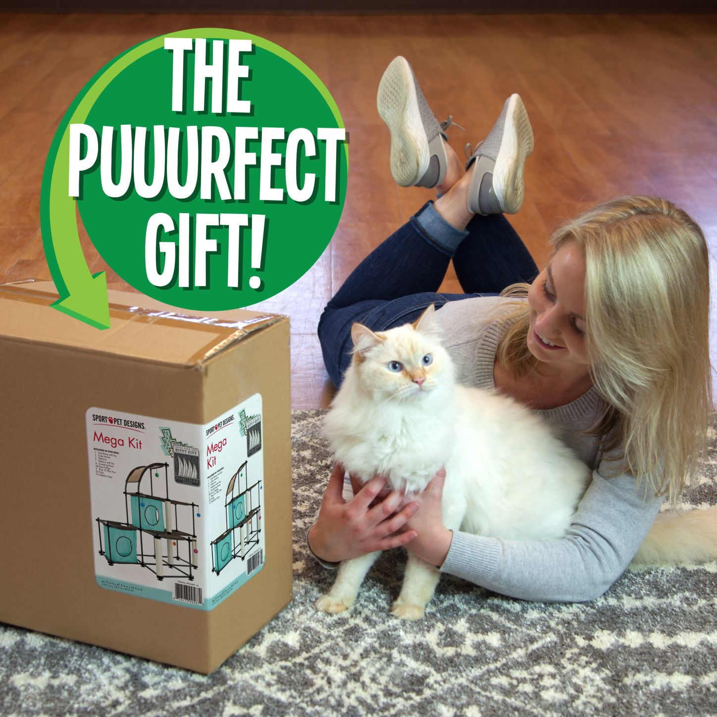 Kitty City Indoor Mega Kit Cat Furniture, Cat Scratcher