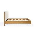 thumbnail image 5 of LuxenHome Quilted Upholstered Headboard with Rubberwood Frame Platform Bed, Queen, 5 of 11