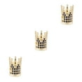 thumbnail image 3 of Justharion Crown Beads for Bracelets Making Large Hole Jewelry Spacers Small Bracelet Charms with Rhinestones Fashion Accessory Bead Kit Type 6 3Set, 3 of 6