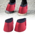 thumbnail image 5 of Horse Bell Boots Lightweight Pair Portable Equestrian Equipment Red Color L, 5 of 8