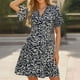 thumbnail image 2 of WILLBEST Vestidos para Mujer Verano Vestido Casual Floral para Mujer Cuello En V Cómodo Uso Diario Vacaciones En Casa Primavera Verano Otoño Atuendo con Zapatillas Extra Grande, 2 of 4