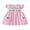 Pink, variant on BemeyourBBs Toddler Baby Girl Back To School Dress Kindergarten Outfits Baby Girls First Day of School Outfit Summer Plaid Dress Apple Book Embroidered Flutter Sleeve Doll Collar Smocked Dress