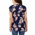 thumbnail image 2 of Buffalo David Bitton Womens Flutter Sleeve Floral Top;Small, 2 of 4