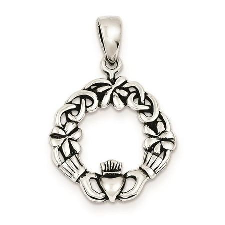 925 Sterling Silver CZ Dragonfly Polished Charm Pendant 26mmx31mm