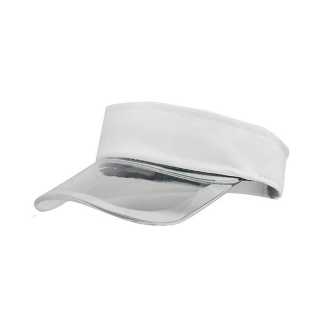 Fashion Women Solid Color Sun Protection Topless Transparent Baseball Visor Cap please buy one or two sizes larger than normal