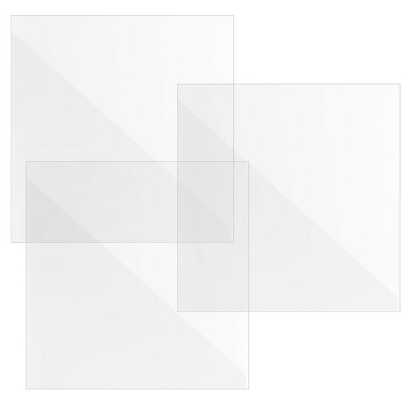 STRANDCHIC Transparent Cabinet Tray Dividers Organizer 3 Pieces for Kitchen Drawer Storage