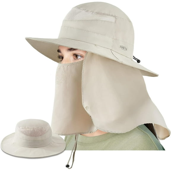 ZOWYA Summer Bucket Hat for Men Women Mesh Sun Hats Travel Cap Fishing Hat Waterproof Packable 1 Hat