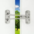 thumbnail image 4 of Aiteng 2Pcs Door Lock, Durable Door Security Latch, Extra Door Lock from Inside Suitable for Home and Hotel, Silver, 4 of 7