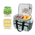 thumbnail image 2 of FORMRS Insulated Cooler Bag 24 Cans Capacity Soft Leakproof Lunch Box with Side Pockets, Green Otters Pattern, 2 of 7