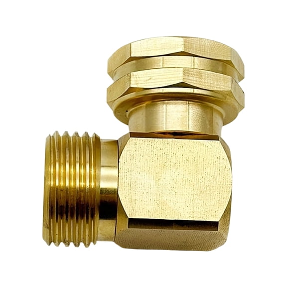 Corrosions Resistant Copper Swivels Elbow 90 Degree Hose Swivels Elbow Connector 3/4Inch Thread Leakproof Pipe Fittings
