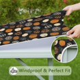 thumbnail image 6 of Halloween Patterned Pumpkins Square Fitted Tablecloth with Elastic Edge,Square Table Cover,Washable Elastic Table Cover for Home Kitchen Party Decor 34"x34", 6 of 6