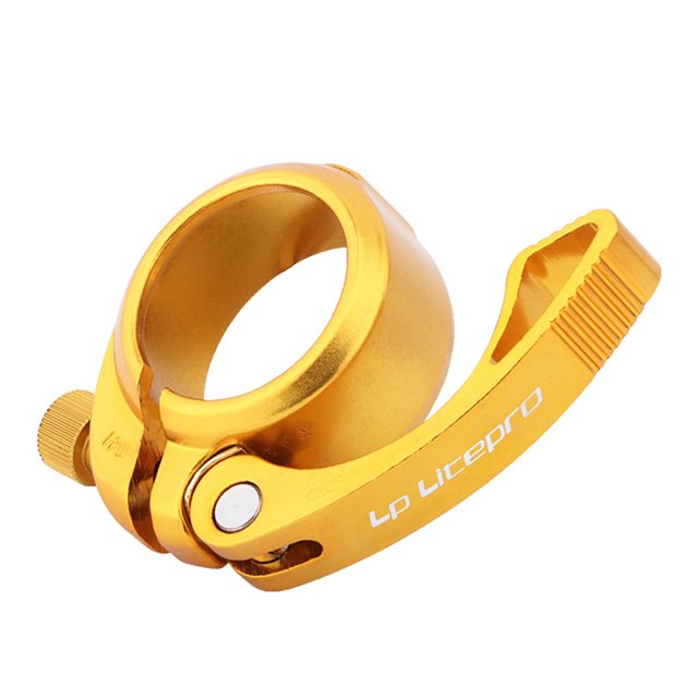 Eigraketly Clip para sillín de bicicleta, abrazaderas de repuesto para tija de sillín de liberación rápida, abrazadera negra para tija de sillín de Ciclismo Oro Eigraketly OD023853-04