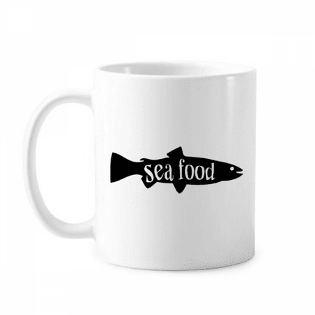 

Black Animal Fish Outline Natural Mug Pottery Cerac Coffee Porcelain Cup Tableware