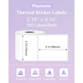 thumbnail image 2 of Etiquetas Térmicas Phomemo M220/M221/M2500/M200/M260 70x80mm 3 Rollos, 2 of 6