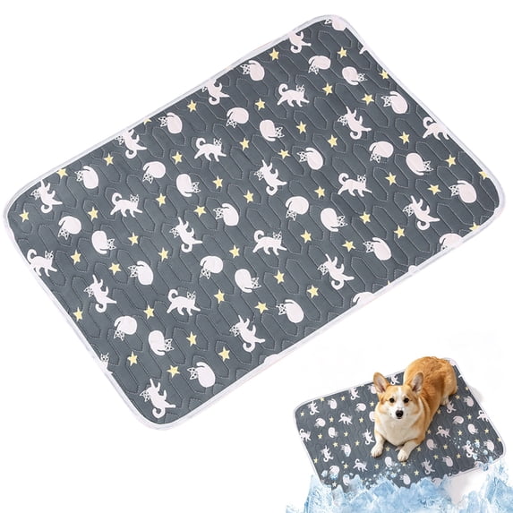 Pet Cooling Mat for Dogs and Cats Washable Ice Silk Cooling Blanket for Dogs Indoor and Outdoor Breathable Dog Cooling Pad for Summer Heat Relief
