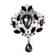 thumbnail image 4 of Broches de diamantes de imitación, broche de cristal, accesorios de disfraz, joyería, broche para mujer, Pin decorativo para cárdigan, camisa, ropa Negro, 4 of 8