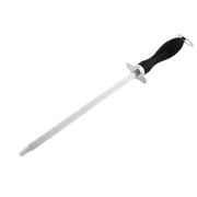 Unique Bargains Black Plastic Handle Steel Instruments Sharpening Honing Bar 31cm Length for Home Essential