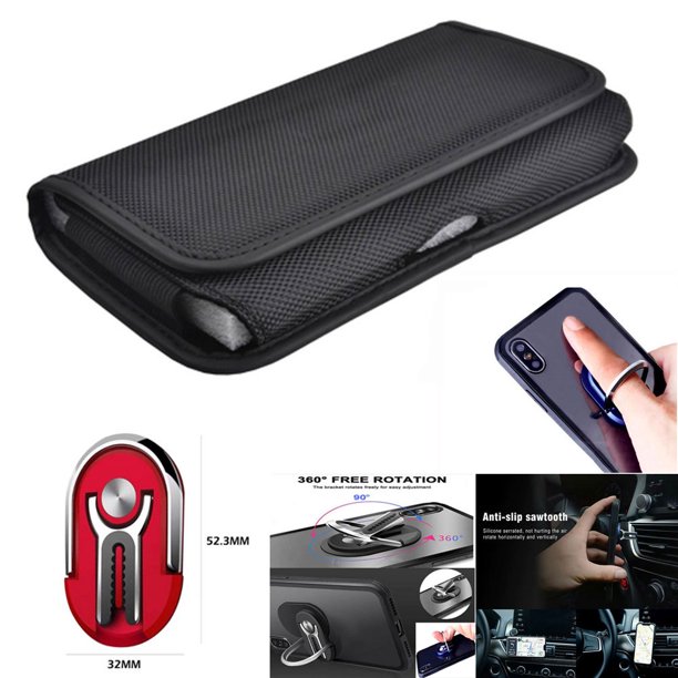 Pouch Case For Orbic Maui Verizon Orbic Maui Phone Pouch Orbic Maui Car Mount Finger Carrier Phone Stand Horizontal Canvas Pouch Belt Clip Loop 3in1 Ring Red Pouch Case Walmart Com