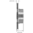 thumbnail image 3 of Bendix PRT6046 Premium Brake Rotor, 3 of 3