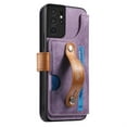 thumbnail image 6 of Compatible with Samsung Galaxy S21 Ultra Wallet Case with RFID Blocking Card Holder,With Wrist Strap Kickstand, PU Leather Flip Case with Magnetic Closure, Shockproof Interior Protective Cover,Purple, 6 of 11