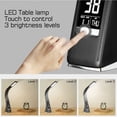 thumbnail image 4 of U2 LED Desk Lamp with Dimmable Screen, Alarm Clock, Calendar, Temperature Display, Bedside Lamp with 3 Brightness Levels, Touch Control Table Lamp, Black -[Energy Class, 4 of 5