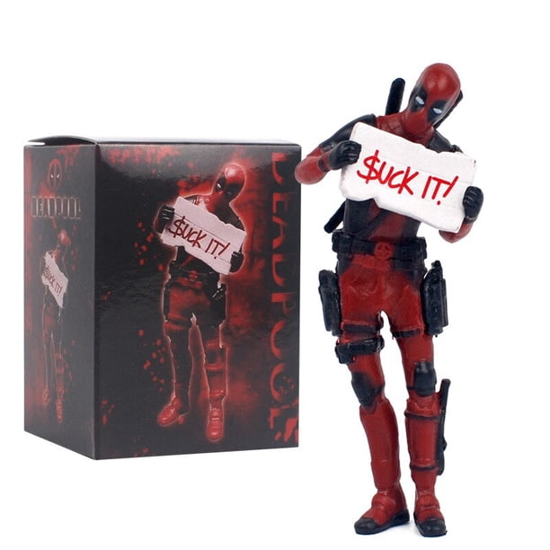 Disney Car Marvel decoración interior personalidad Anime Deadpool 2 figura de acción acción Mini muñeca para figuras juguetes niños regalos hola suerte unisex