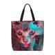 thumbnail image 1 of Easygdp Psychedelic Hairless Cat Bolsa Tote para Mujer, Bolso de Hombro para Trabajo, Playa, Viajes, Compras y Supermercado, 1 of 7