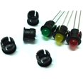 thumbnail image 3 of 100 Pieces Black Plastic 5mm LED Holder LED Light Mounting Holders on Panel, 3 of 3
