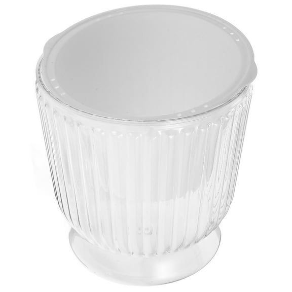 FRCOLOR Transparent Self-Watering Planter Outdoor Plants Pots Clear Hydroponic Flower Pot with Drainage Hole Self-Watering Planter for Office Bonsai Succulents