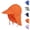 Orange, variant on Baby Toddler Sun Hat Reversible Bucket Fisherman Cap Lightweight Breathable UV Protection Summer Hat for Boys Girls Age 0-6 Months Unisex Beach Outdoor Travel Casual Daily Wear Essentials