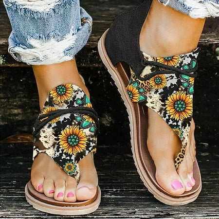 

Women s Solid Color Set Flat Bottom Casual Beach Shoes Sandals Women s Shoes